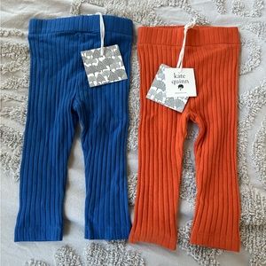 2 NWT kate Quinn wide rib skinny leggings